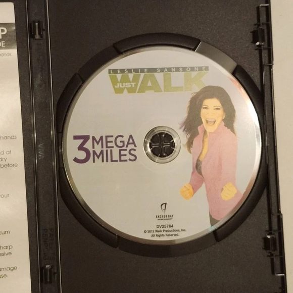 LESLIE SANSONE 3 MEGA MILES DVD Open Case No Band - Picture 3 of 5